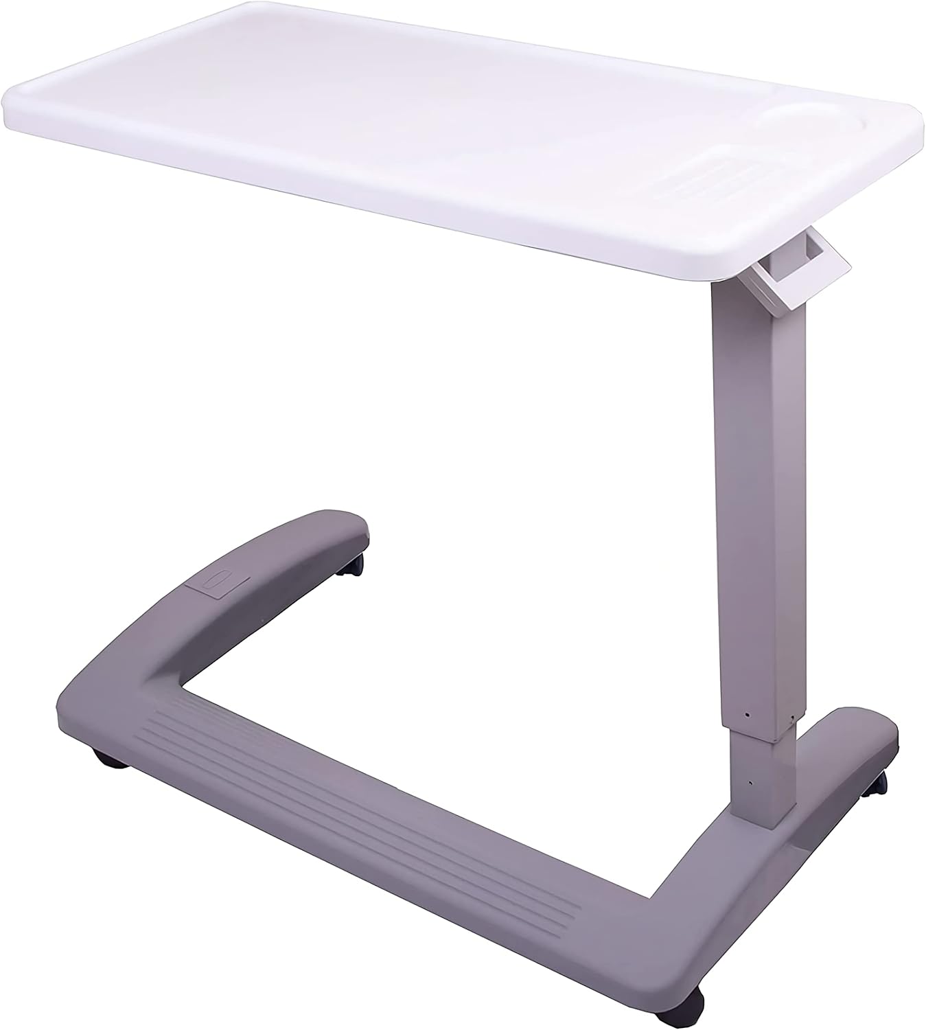 Carex Rolling Overbed Table for Hospital Bed and Laptop Use