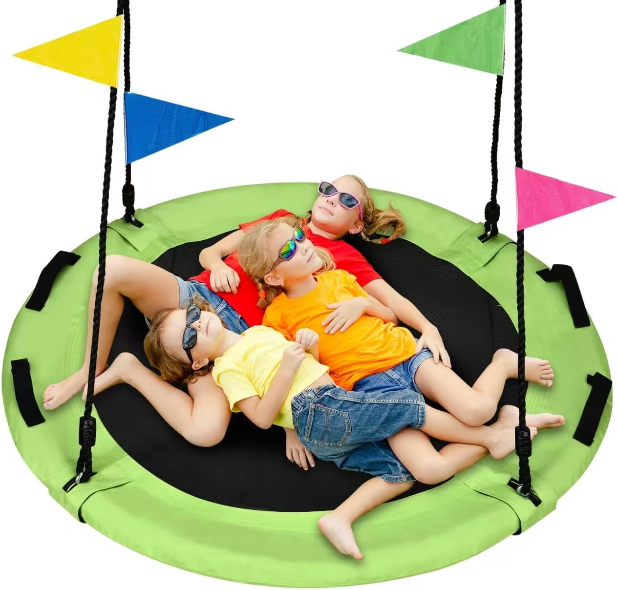 48 Inch Tree Swing for Family Fun - Large Saucer Swing