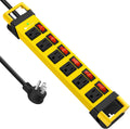 Heavy Duty Power Strip 6 Outlets with Individual Switches - 15 FT