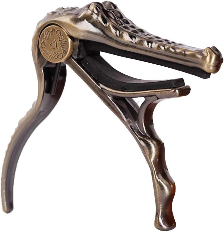 Alice Alligator Guitar Capo: Premium Bronze Alloy