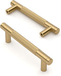 3.75 in Champagne Bronze Cabinet Pulls 10 Pack - Knurled Metal Handles