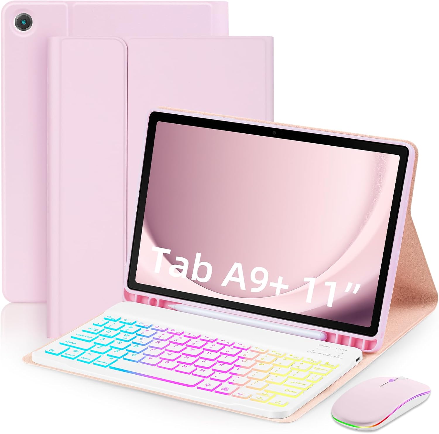 Samsung Galaxy Tab A9 Plus Case with Keyboard and Mouse Features