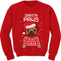 Santa Pug Kids Ugly Christmas Sweatshirt - Cozy Holiday Pug Design