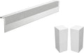 Baseboard Heater Cover 3 ft Slip-On White - Rust Resistant