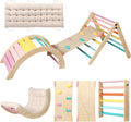 Pikler Triangle Set with Cushion Large - 5 in 1 Foldable Climber