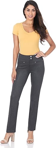 Rekucci Women's Secret Figure Pull-On Knit Straight Pant Review