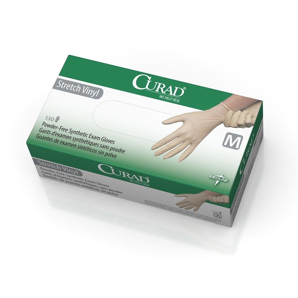 150 Medium Latex-Free Exam Gloves by Curad