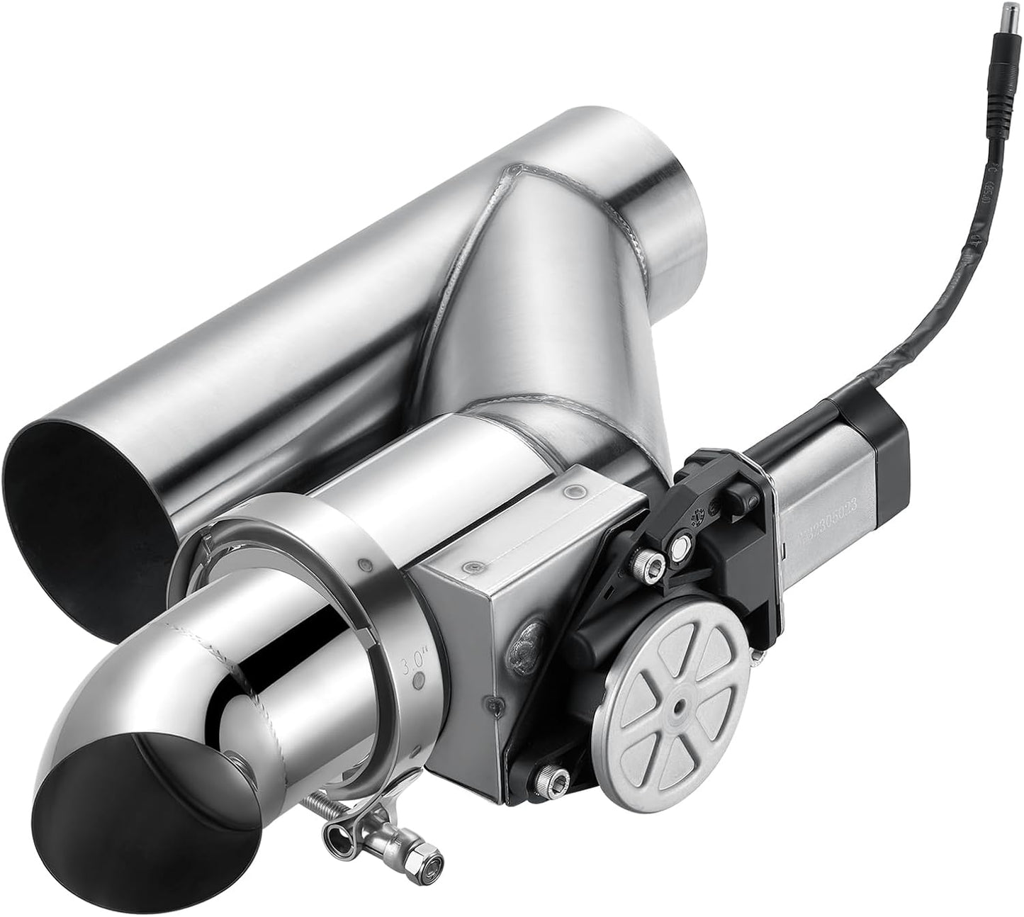 SPELAB Electric Exhaust Cutout 3.0 Inch Valve Kit for Vehicles