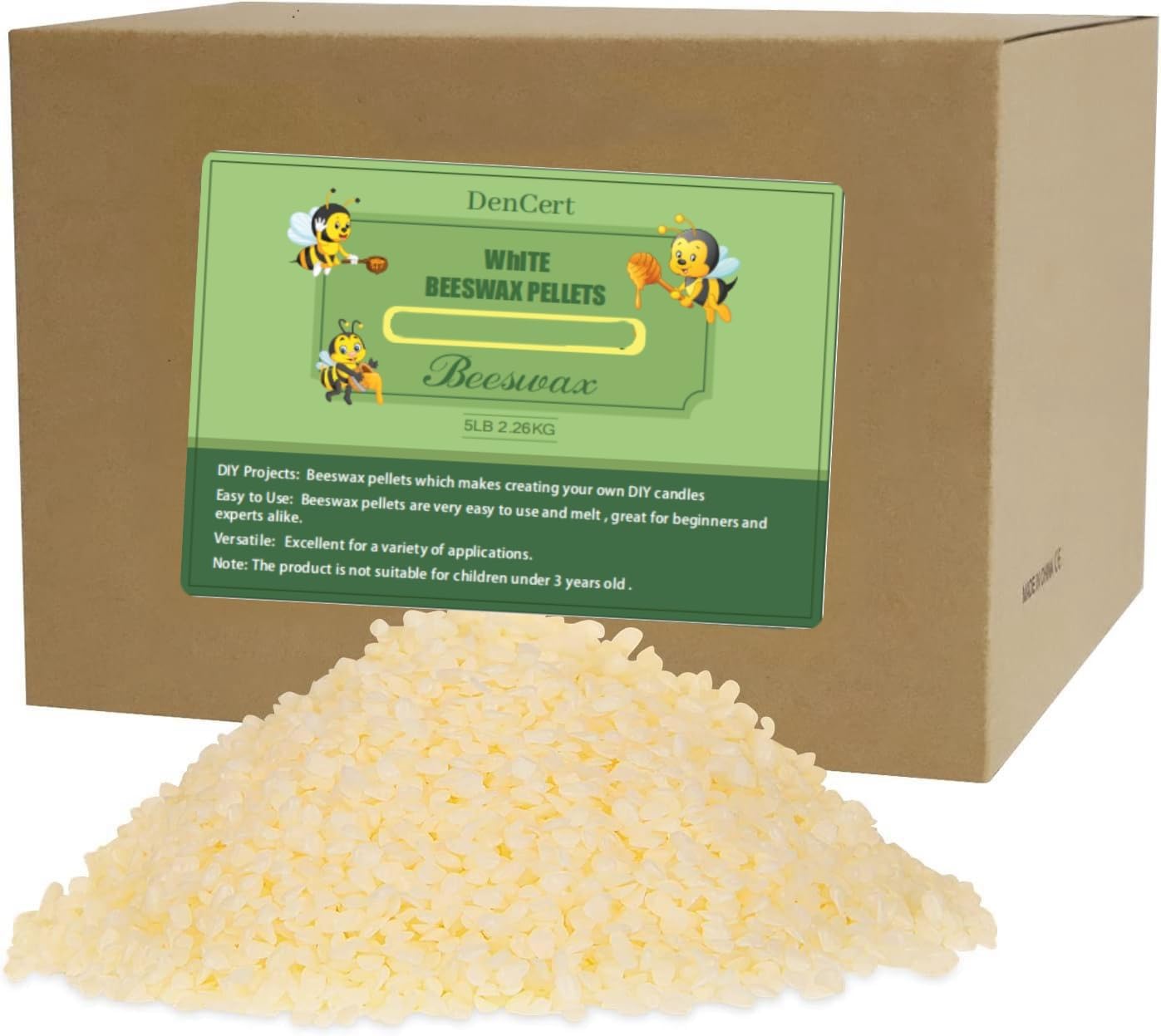 Beeswax Pellets 10LB for Candle Making and DIY Projects