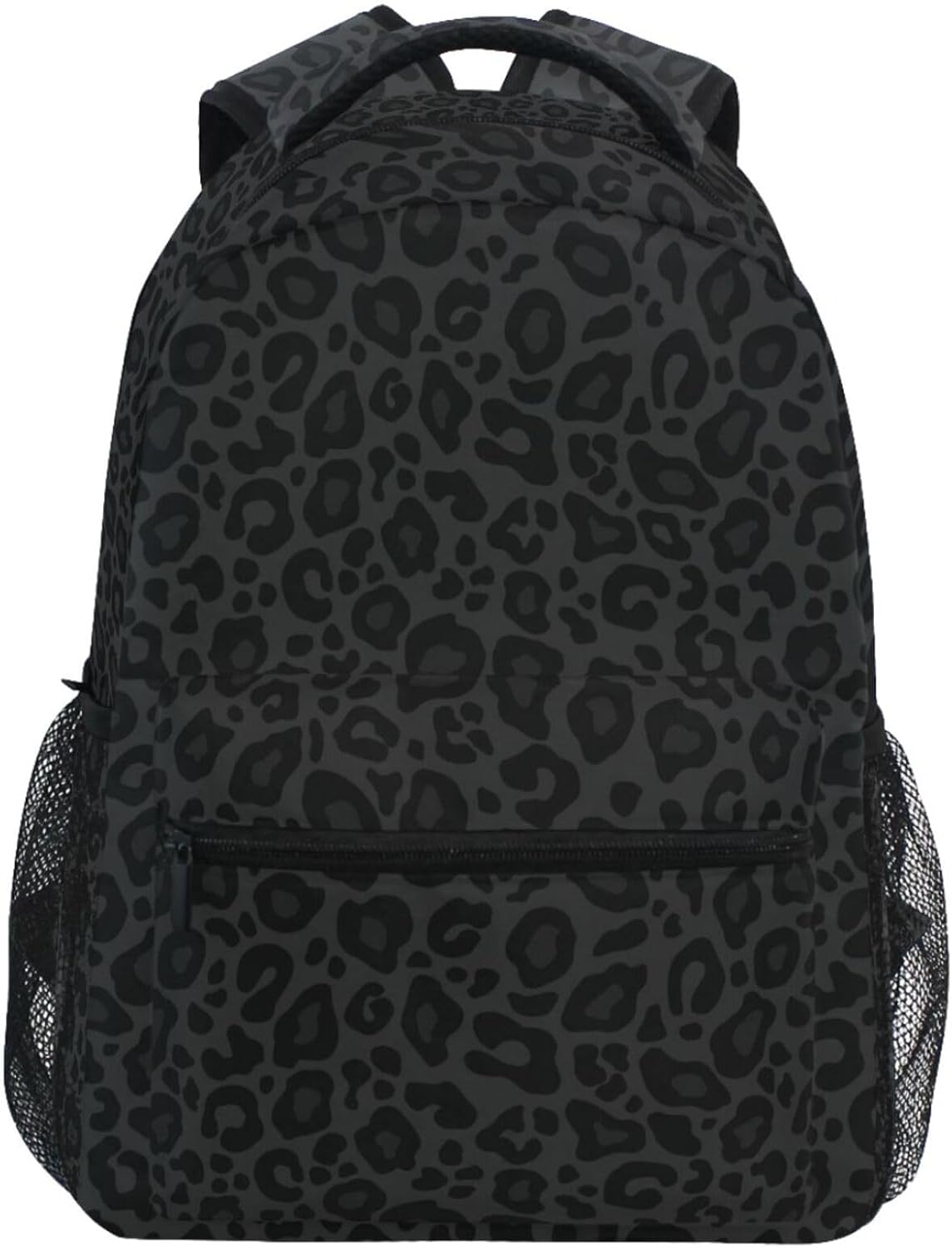 Black Leopard Backpack for Travel, School, and Hiking Needs