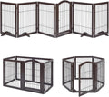 Extra Wide Dog Gate and Pet Playpen for Home Use and Style