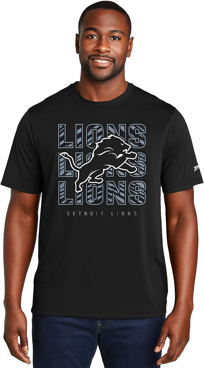 Zubaz NFL Men's Short Sleeve Team Graphic T-Shirt for Fans