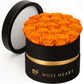 20 Preserved Roses in Round Box - Lasting Elegant Keepsake