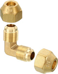 Brass Flare 90 Elbow Tube Fitting for HVAC Plumbing