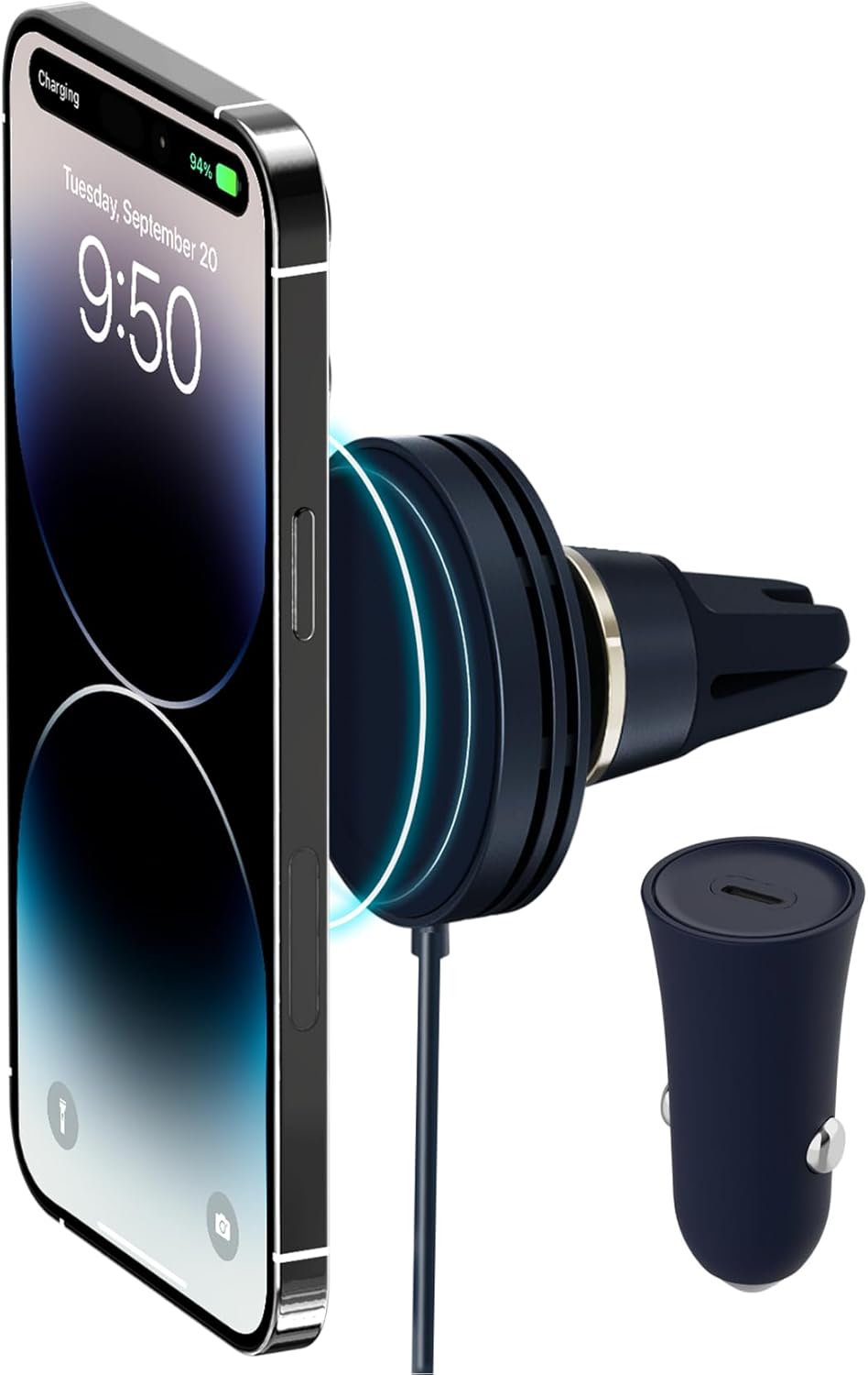 iOttie Velox Mini MagSafe Air Vent Car Mount with Wireless Charging