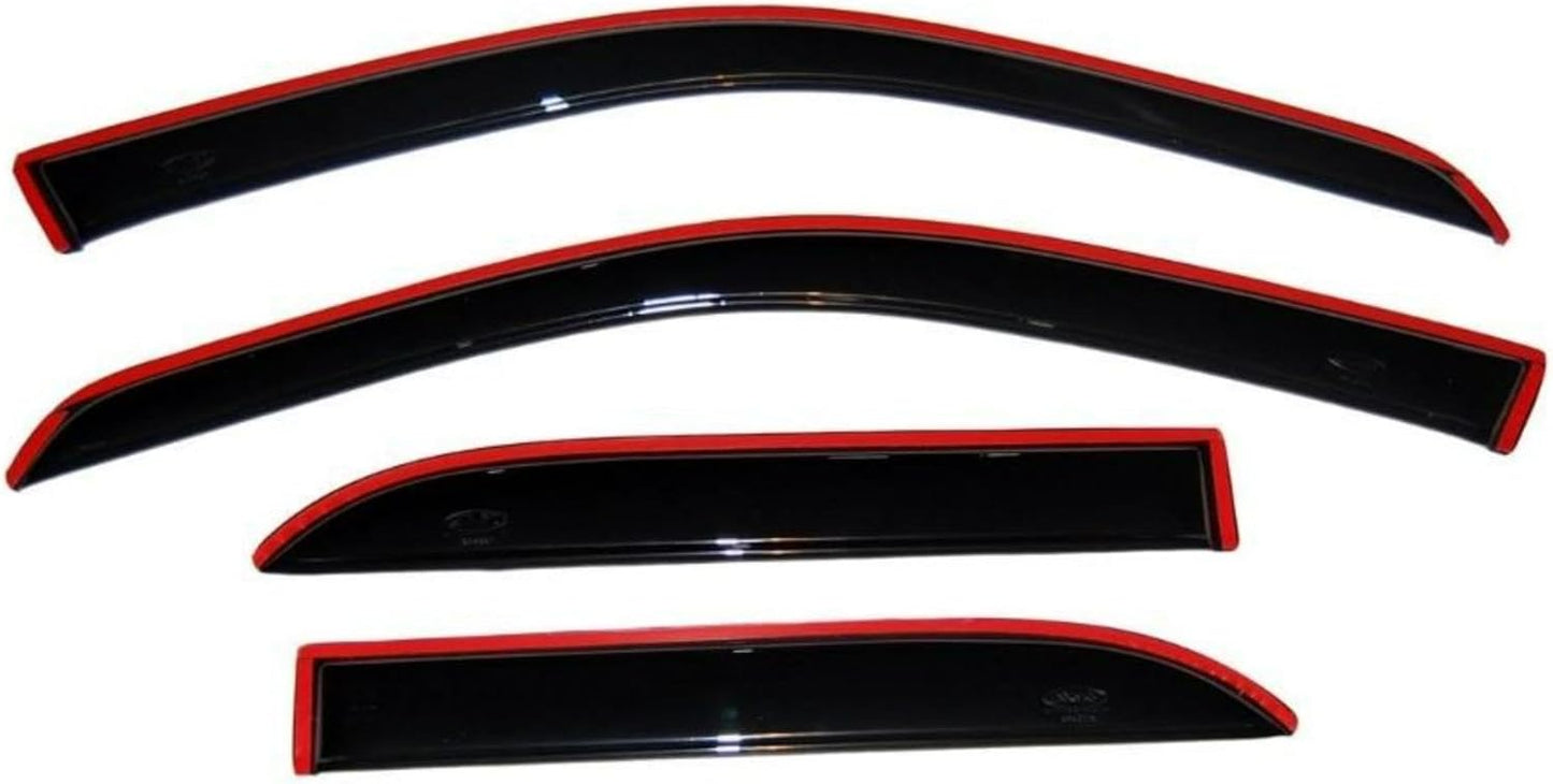 In-Channel Rain Guards for Dodge Ram 1500 and 2500/3500 Quad Cab