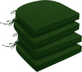 Outdoor Chair Cushions Set of 4 - Water-Resistant, High-Density