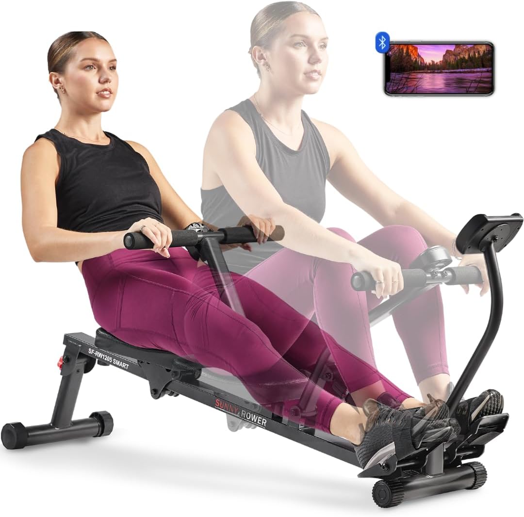 Sunny Health Rowing Machine: 12 Resistance Levels!