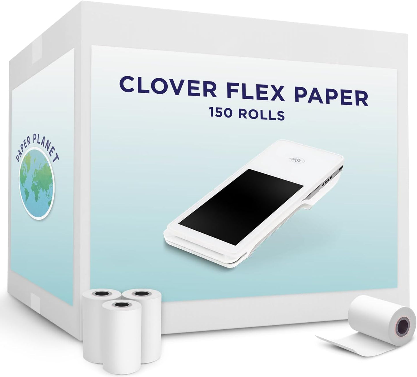 PaperPlanet Thermal Paper for Clover Flex - 150 Rolls of Quality