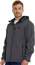 Reebok Waterproof Soft Shell Rain Jacket Men - Weather-Ready Comfort