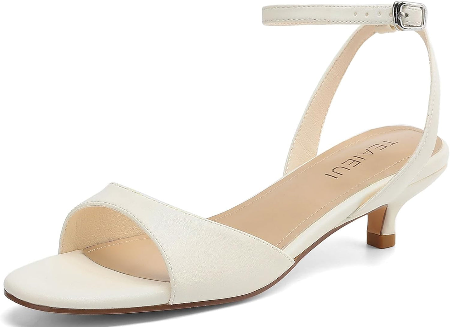 Women's Sandals Kitten Heels Low Strappy Heels for Any Occasion