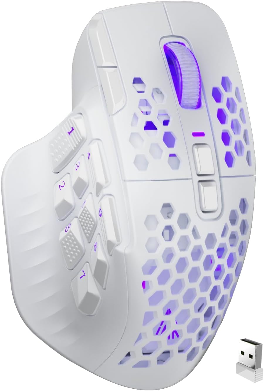 SOLAKAKA SM809 Pro Wireless MMO Gaming Mouse with 24000 DPI