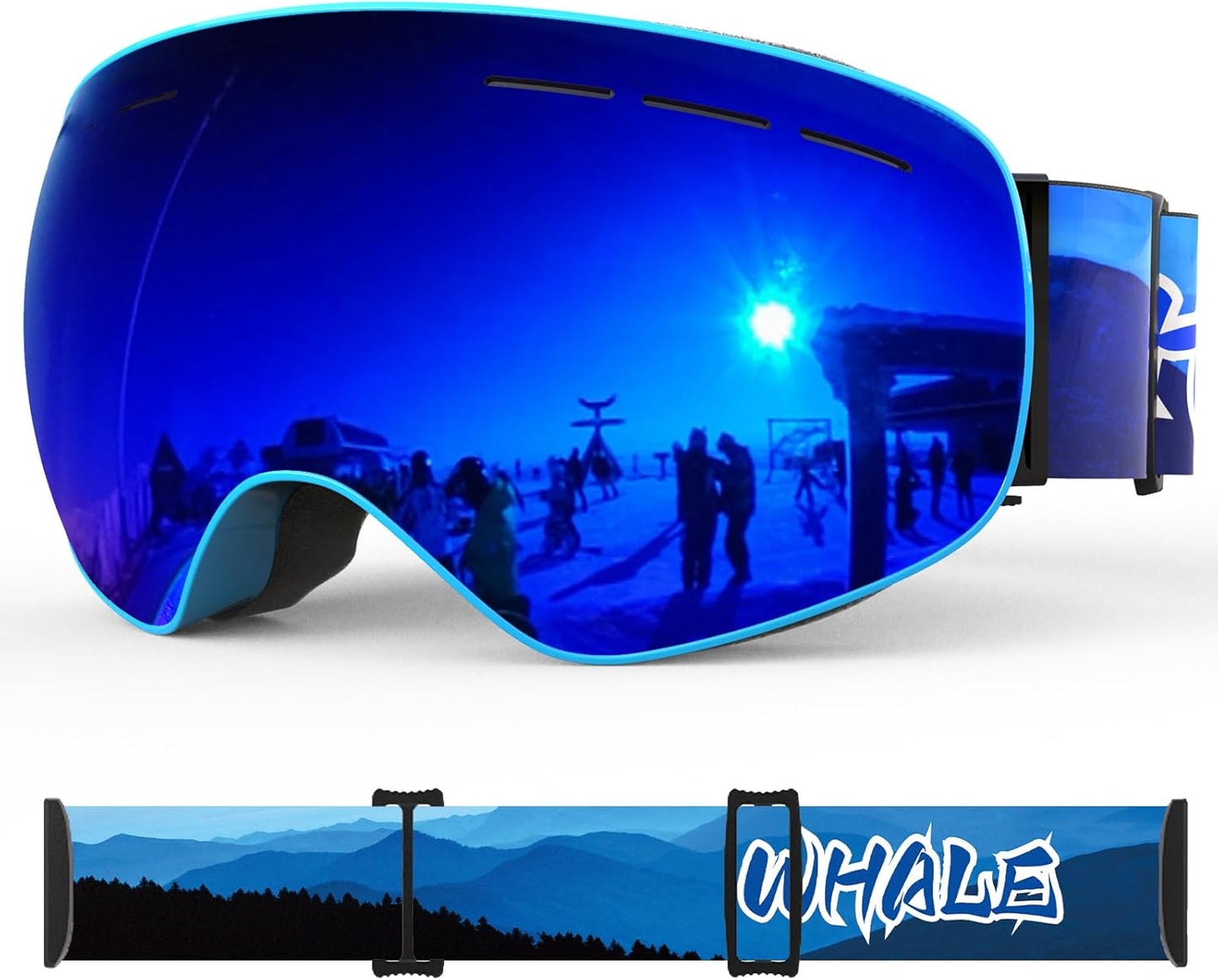 Anti-Fog Whale Ski Goggles - Ultimate UV Protection