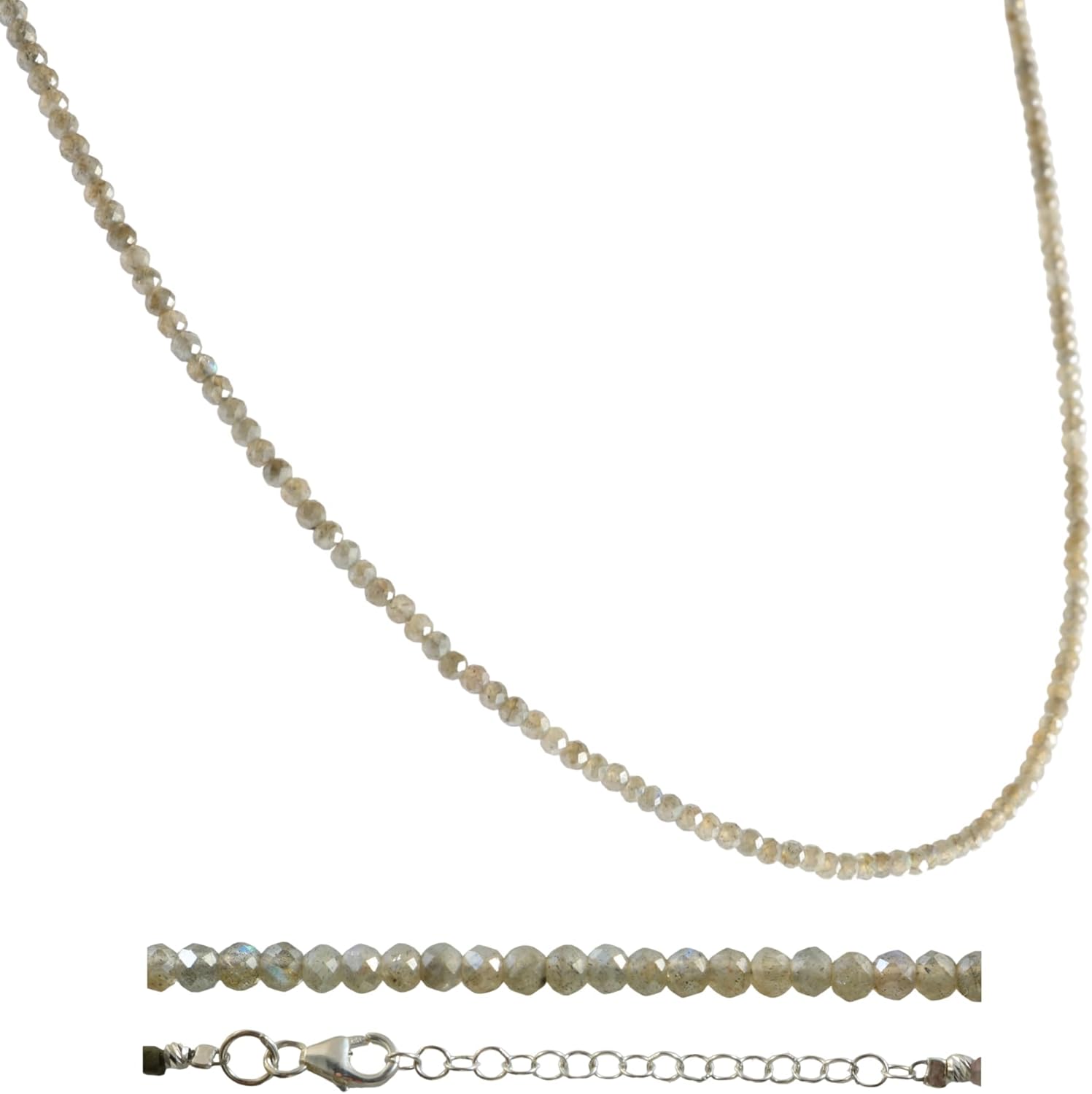 Echmeck Handmade Natural Gemtone Beads Necklace for Women