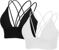 MotoRun Bralettes for Women Strappy Sports Bra - Sexy, Light Support