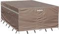 Heavy Duty Waterproof Patio Furniture Covers 128in x 82in Brown - Fade