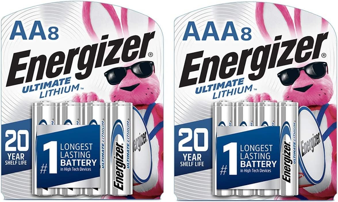 Energizer Ultimate Lithium AA and AAA Batteries Combo Pack