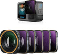 ND Filters Set Compatible with GoPro Hero 13 12 11 10 9 Black - 6 Pack