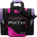 Single Ball Tote with Hot Pink & Purple Accents - Holds Ball + Shoes