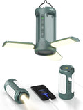 Portable Rechargeable Camping Lantern - 10000mAh Power Bank, 5 Modes, 750LM