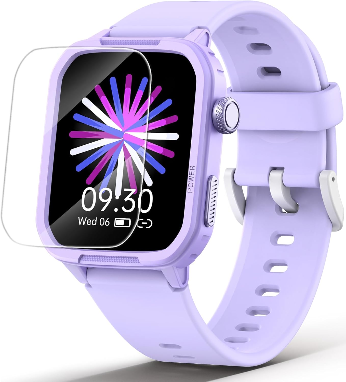 JOYELE Kids Smart Watch - Tempered Glass Fitness Tracker, 19 Sport Modes