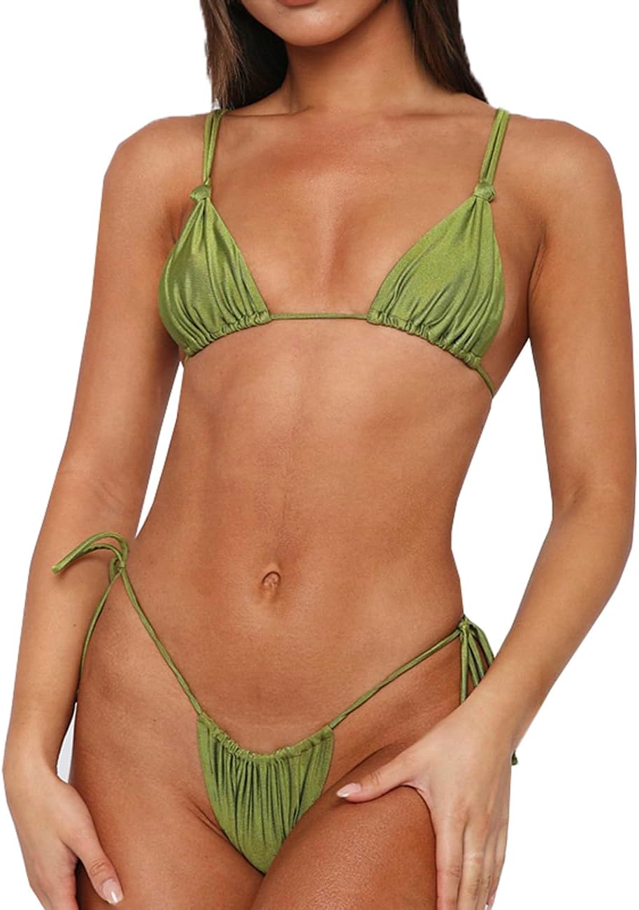 Sleek Double Shoulder Strap Bikini Set by SuMuaSet