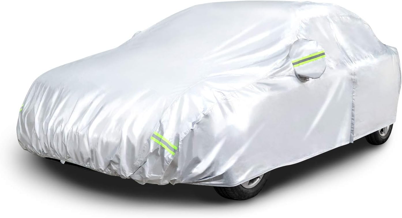 Weatherproof Car Cover for Sedans up to 170 in - Silver Shield