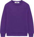 Kid Nation Kids Slouchy Brushed Fleece Crewneck Sweatshirt - Soft