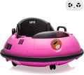 12V Electric Ride on Bumper Car for Toddlers - Spin, Lights, Remote