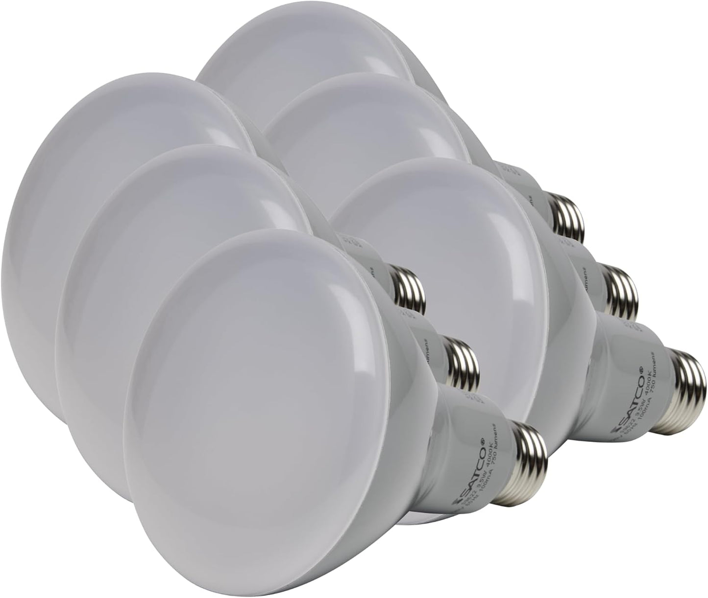 Satco LED Soft White Light Bulbs - Dimmable 3000K Brightness