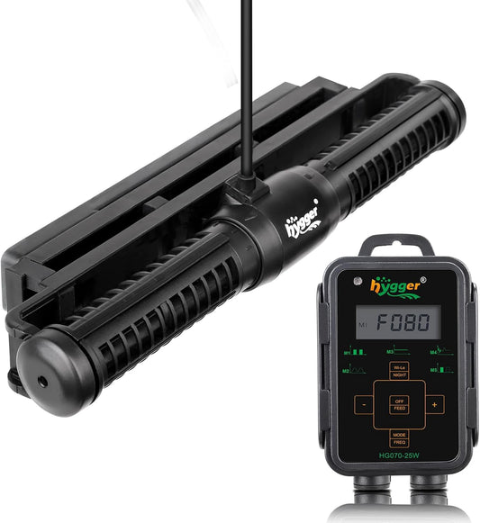 Hygger Aquarium Wave Maker with LED Controller for 265 Gallons
