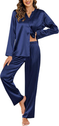 Ekouaer Silk Pajamas For Women 2 Piece Set Satin Pjs - Comfortable