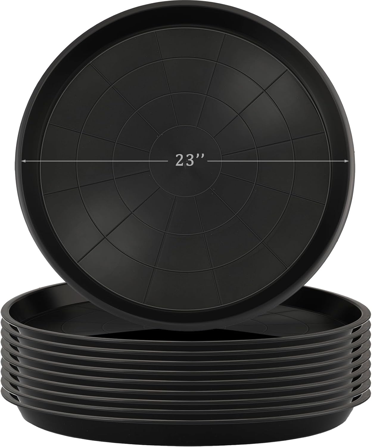 23 Inch Plastic Large Plant Saucers for Indoor and Outdoor Use