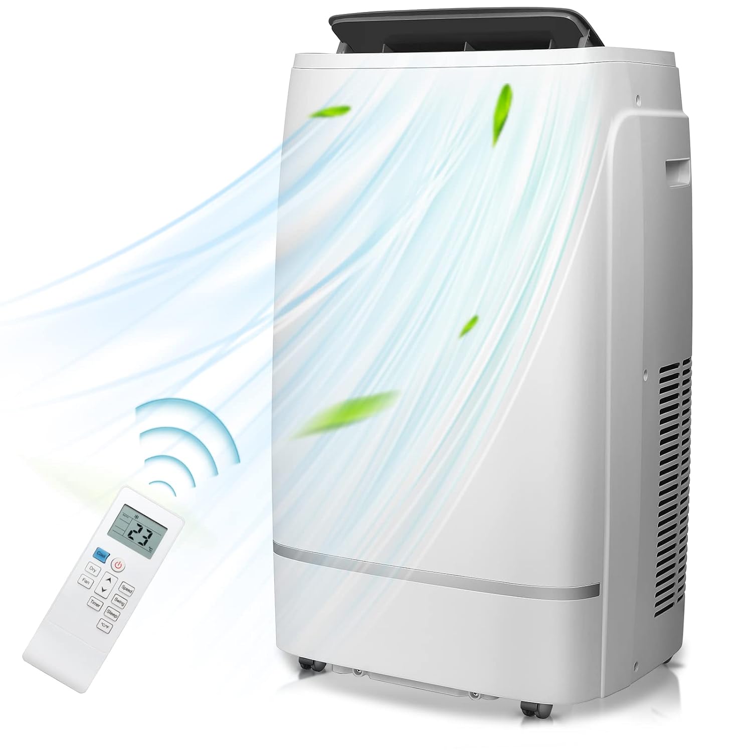 Antarctic Star 3-in-1 Portable AC: 13000BTU, Cool 200-270sq.ft, Remote Control