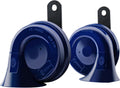 HELLA Blue Trumpet Horn Kit 12 V 400/500 Hz - Loud, Reliable Warning