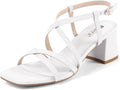 Strappy Chunky Block Square Toe Heels - Stable 2.25in Low Heel