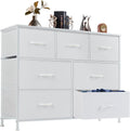 DUMOS Dresser for Bedroom with 7 Drawers and Storage Bins