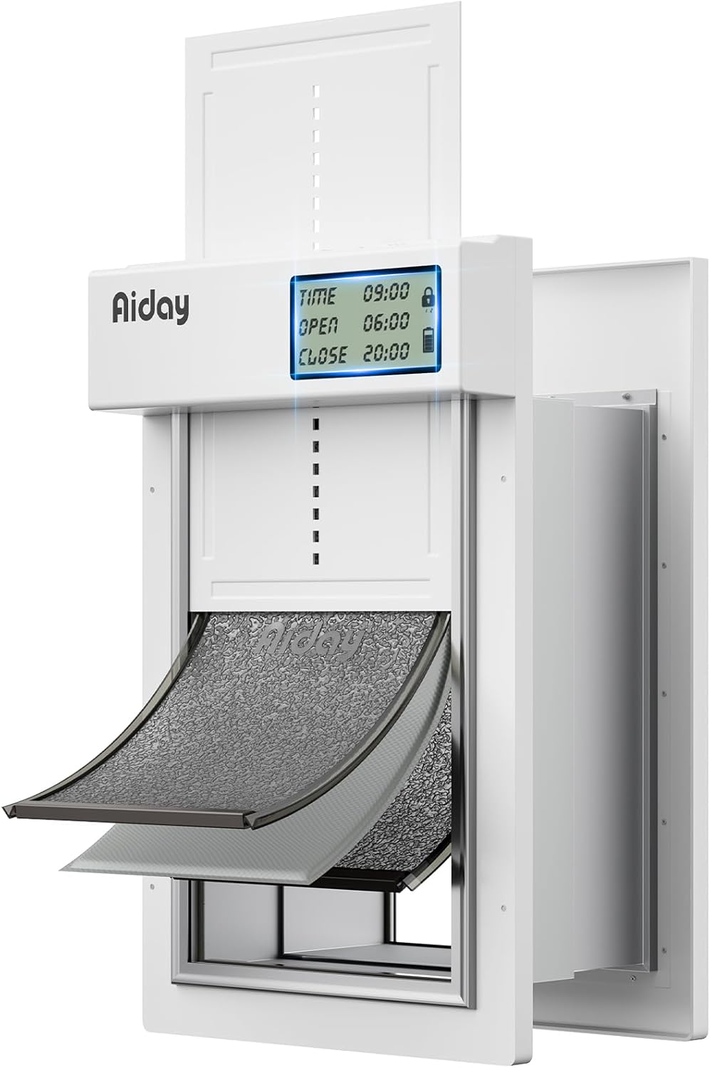 Automatic Dog Door for Wall - Smart Pet Door with LCD Display