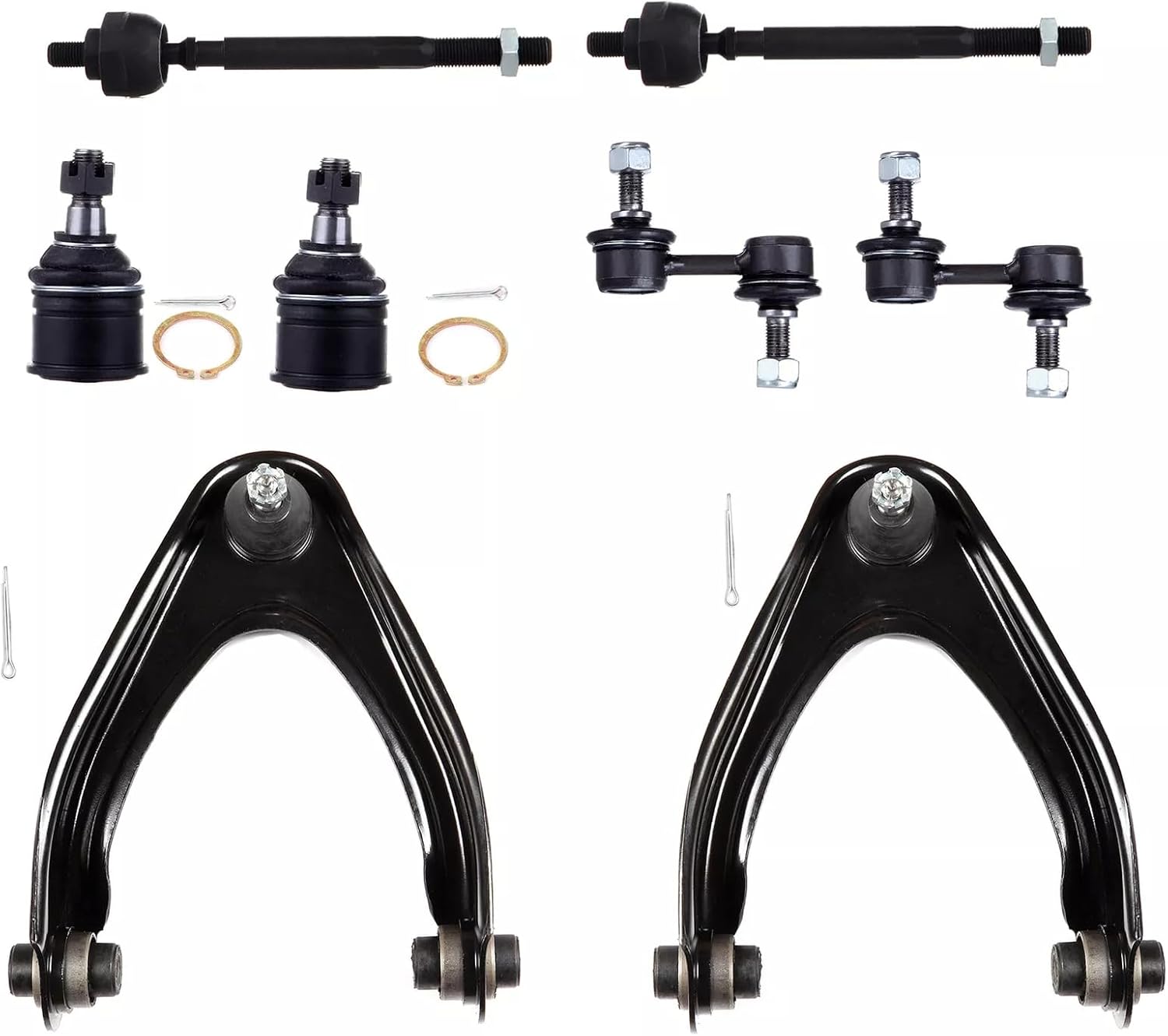 8pc Front Upper Control Arm Tie Rod End Sway Bar for Honda CR-V