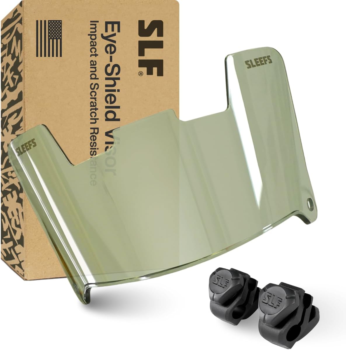 SLEEFS Football Visors - Clear Tinted Professional Eye Shield